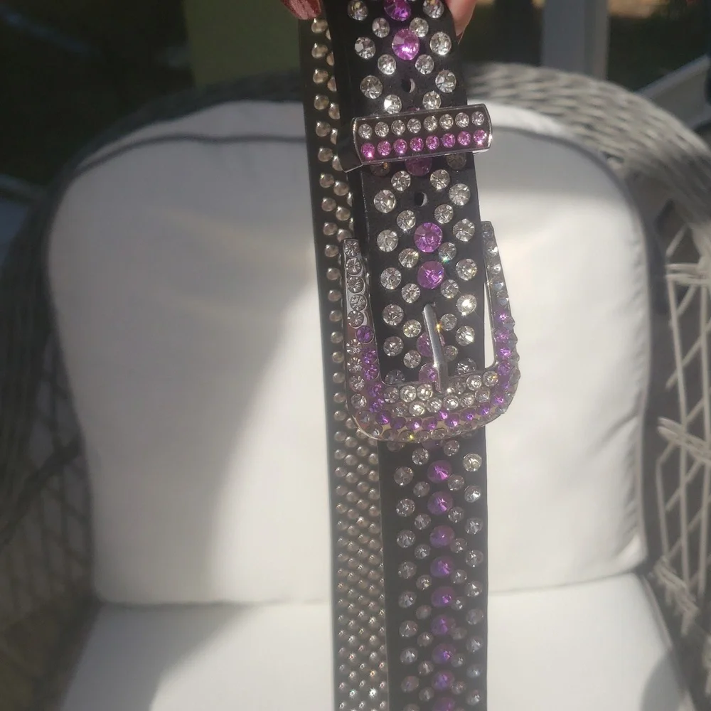 Pink Rhinestone Belt - Picture 3 of 5